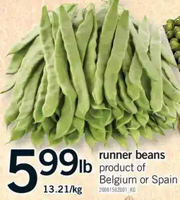 Fortinos RUNNER BEANS offer
