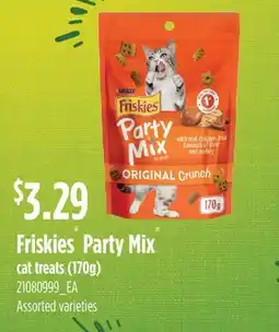 Fortinos FRISKIES PARTY MIX CAT TREATS (170G) offer