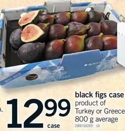 Fortinos BLACK FIGS CASE, 800 g average offer