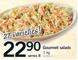Fortinos GOURMET SALADS, 1 kg offer