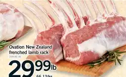 Fortinos Ovation New Zealand frenched lamb rack offer