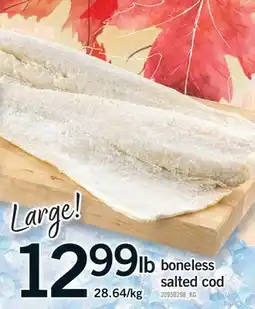 Fortinos BONELESS SALTED COD offer