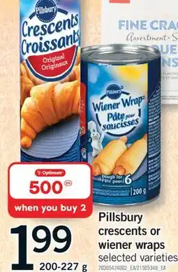 Fortinos PILLSBURY CRESCENTS OR WIENER WRAPS, 200-227 G offer