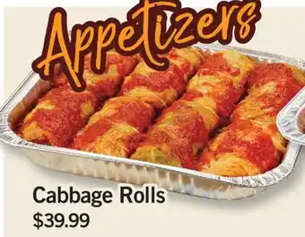 Fortinos CABBAGE ROLLS offer