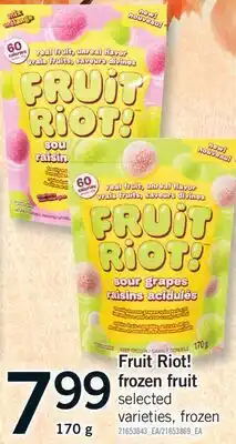 Fortinos FRUIT RIOT! FROZEN FRUIT, 170 G offer