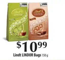 Fortinos LINDT LINDOR BAGS, 150 G offer