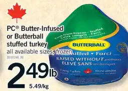 Fortinos PC BUTTER-INFUSED OR BUTTERBALL STUFFED TURKEY offer