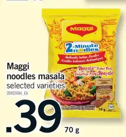 Fortinos MAGGI NOODLES MASALA, 70 G offer