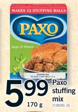 Fortinos PAXO STUFFING MIX, 170 G offer