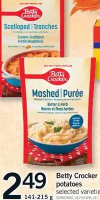 Fortinos BETTY CROCKER POTATOES, 141-215 g offer