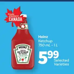 Fortinos HEINZ KETCHUP, 750 mL - 1 L offer