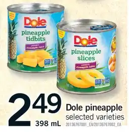 Fortinos DOLE PINEAPPLE, 398 ML offer