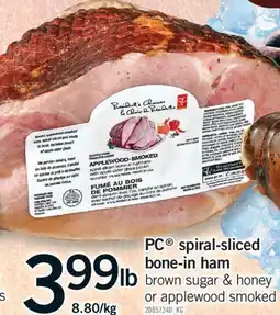 Fortinos PC SPIRAL-SLICED BONE-IN HAM offer