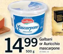 Fortinos GALBANI OR AURICCHIO MASCARPONE, 500 g offer