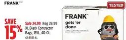 Canadian Tire FRANK XL Black Contractor Bags, 135L, 40-Ct offer
