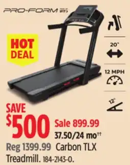 Canadian Tire Pro-Foam Carbon TLX Treadmill offer