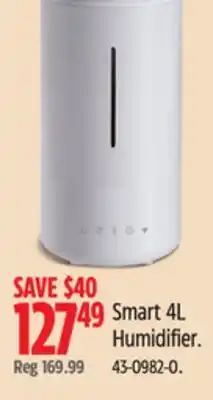 Canadian Tire Smart 4L Humidifier offer