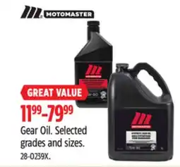 Canadian Tire Motomaster Gear Oil offer