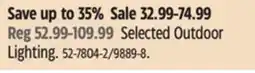 Canadian Tire Selected Outdoor Lighting offer