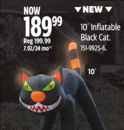 Canadian Tire For Living 10´ Inflatable Black Cat offer