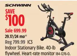Canadian Tire Indoor Stationary Bike 40-lb flywheel offer