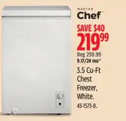 Canadian Tire 3.5 Cu-Ft Chest Freezer offer