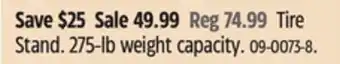 Canadian Tire 275-lb weight capacity offer