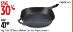 Canadian Tire PADERNO 12˝ Smooth Release Cast-Iron Frypan offer