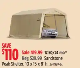 Canadian Tire ShelterLogic Sandstone Peak Shelter offer