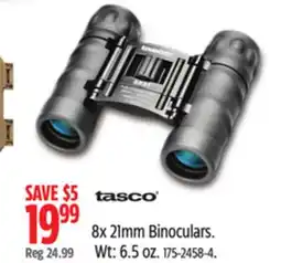 Canadian Tire Tasco 8x 21mm Binoculars offer