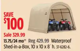 Canadian Tire ShelterLogic Waterproof Shed-in-a-Box offer