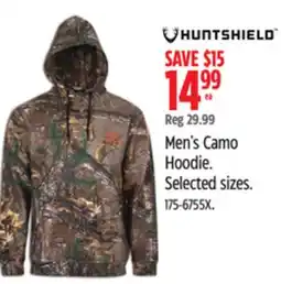 Canadian Tire Men's Camo Hoodie offer