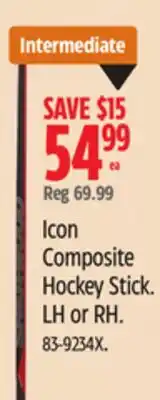 Canadian Tire Icon Composite Hockey Stick offer