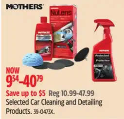 Canadian Tire Mothers Selected Car Cleaning and Detailing Products offer