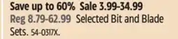 Canadian Tire Selected Bit and Blade Sets offer