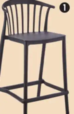Canadian Tire for living Plastic Bar Stool, Black offer