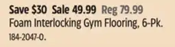 Canadian Tire Foam Interlocking Gym Flooring, 6-Pk offer