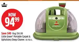 Canadian Tire Little Green Portable Carpet & Upholstery Deep Cleaner offer