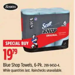 Canadian Tire Blue Shop Towels, 6-Pk offer