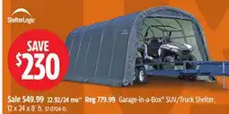Canadian Tire Garage-in-a-Box SUV/Truck Shelter offer
