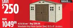 Canadian Tire Woodside Vinyl Resin Garden Shed offer