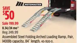 Canadian Tire MotoMaster Assembled Steel Folding Arched Loading Ramp offer