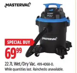 Canadian Tire 22.7L Wet/Dry Vac offer