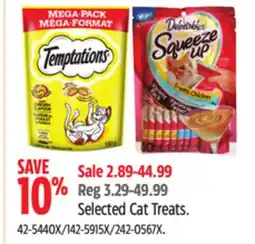 Canadian Tire Selected Cat Treats offer