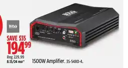 Canadian Tire BOSS 1500W Amplifier offer