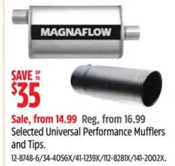 Canadian Tire Magnaflow Selected Universal Performance Mufflers and Tips offer