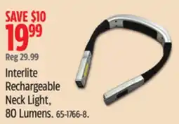 Canadian Tire Interlite Rechargeable Neck Light, 80 Lumens offer