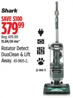 Canadian Tire Shark Rotator Detect DuoClean & Lift Away Vacuum offer