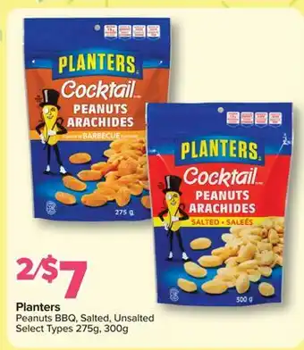PharmaChoice Planters Peanuts BBQ, Salted, Unsalted offer