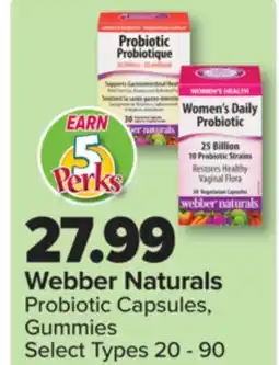 PharmaChoice Webber Naturals Probiotic Capsules, Gummies offer